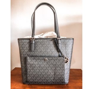 NWOT Black Michael Kors Saffiano Purse